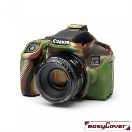 EasyCover Protection Silicone pour Canon 850D Militaire