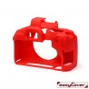 EasyCover Protection Silicone pour Canon 850D Rouge