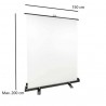 Picture Concept Roll-Up Screen 150x200 cm White