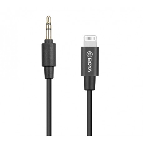 Boya BY-K1 3.5mm TRS (Male) to Lightning (Male) Audio Adapter