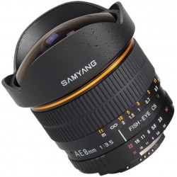 Samyang 8mm F3.5 Fisheye monture Canon EF/EFS