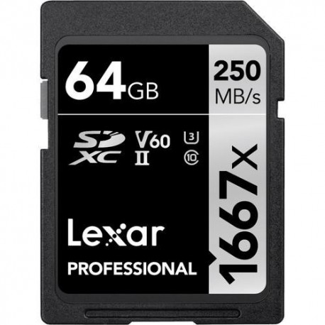 Lexar 64GB Professional 1667x SDXC UHS-II