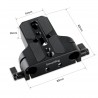 SmallRig 1674 Baseplate with Dual 15mm Rod Clamp