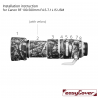 EasyCover Lens Oak Brown camouflage for Canon RF 100-500mm