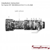 EasyCover Lens Oak Brown camouflage pour Canon RF 100-500mm