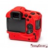 EasyCover Protection Silicone pour Canon R3 Rouge