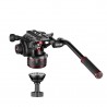 Manfrotto Nitrotech 608 & Trépied Twin-leg Alu Entretoise mi-hauteur MVK608TWINMA