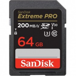 SanDisk 64gb SDXC Extreme Pro 200mb U3 V30