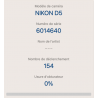 Nikon D5 Reflex Pro Dual XQD - 154 clics - Etat Neuf - OCCASION