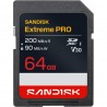 SanDisk SDXC Extreme PRO 64GB UHS-I-V30-U3-200/90MB/s-4K UHD