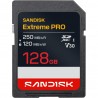 SanDisk SDXC Extreme PRO 128GB UHS-I-V30-U3-250/120MB/s-4K UHD