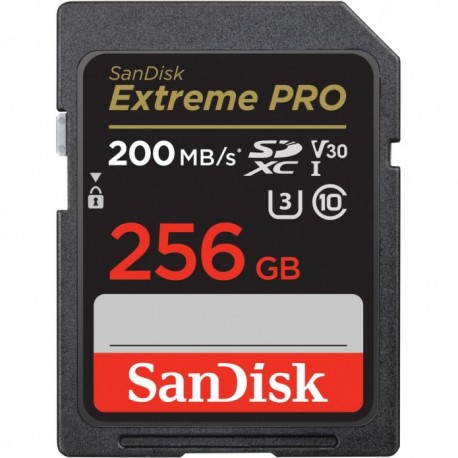 SanDisk SDXC Extreme Pro 256GB 200/90 MB/s V30