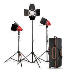 Nicefoto Lumière Continue Studio kit 3x 800W Mandarine avec dimmer DGR-800 S