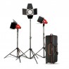 Nicefoto RedHead kit 3x 800W Mandarine with dimmer DGR-800