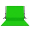 Fond de Studio vert en coton 3x3m