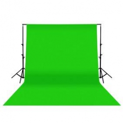 Fond de Studio vert en coton 3x6m