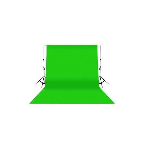 Kit Fond de Studio vert en coton 3x6m + Support