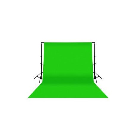 Kit Fond de Studio vert en coton 3x3m + Support