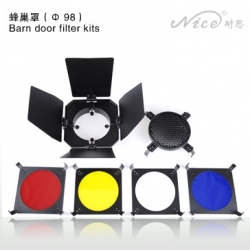 NiceFoto SN01 Barndoor kit 98mm Monture Mini