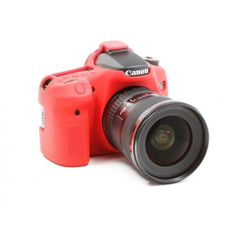 EasyCover Protection Silicone pour Canon 70D Rouge