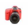 EasyCover Protection Silicone pour Canon 70D Rouge