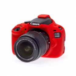 EasyCover Protection Silicone pour Canon 1200D / T5 Rouge