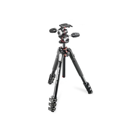 Manfrotto MK190XPRO4-3W Kit 190 - 4 sections aluminium + rotule 3D